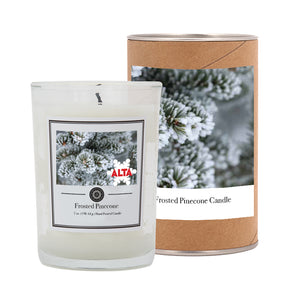 Frosted Pinecone Candle