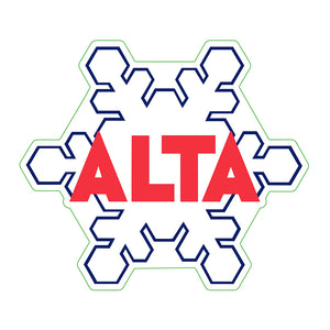 Alta Snowflake Decal
