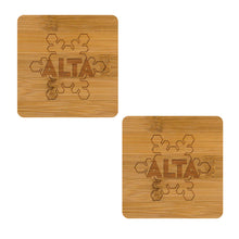 Load image into Gallery viewer, Bamboo Coaster Set32739457335331
