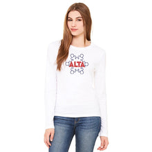 Load image into Gallery viewer, Women&#39;s Outline Flake Long Sleeve T-shirt10265463062592