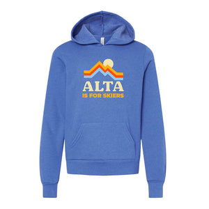 Alta is for Skiers Kids Pullover Hoodie